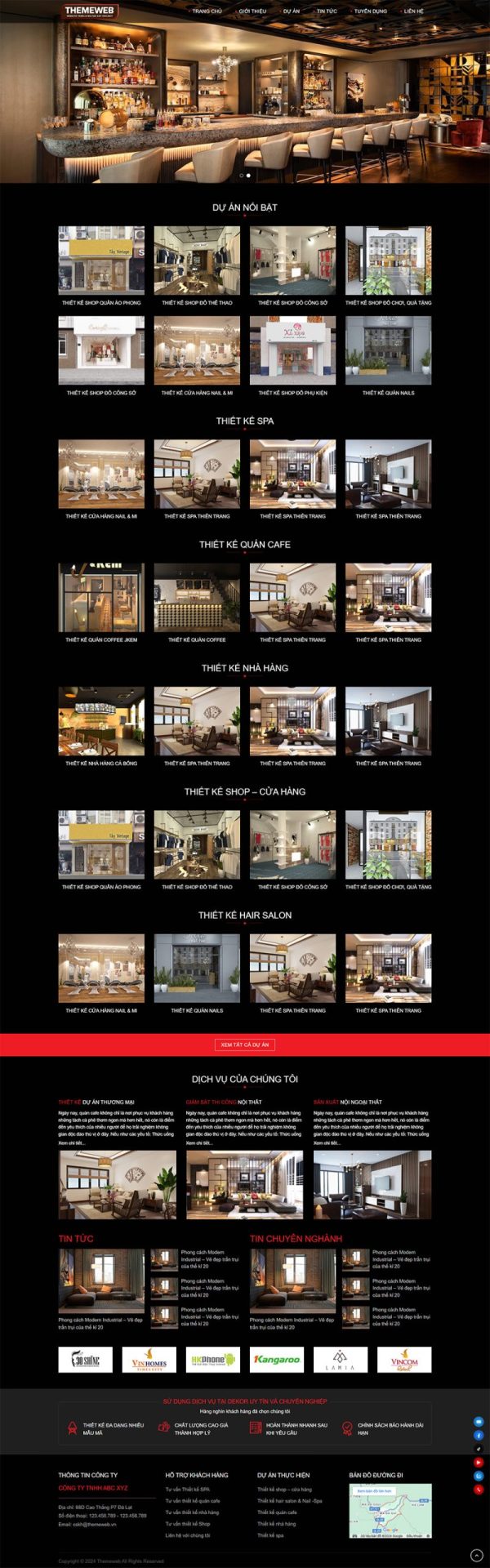 Themeweb dịch vụ thiết kế decor