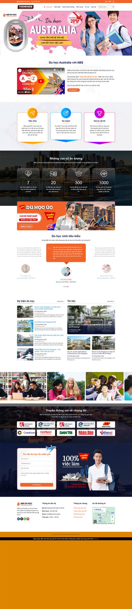 Themeweb dịch vụ du học australia