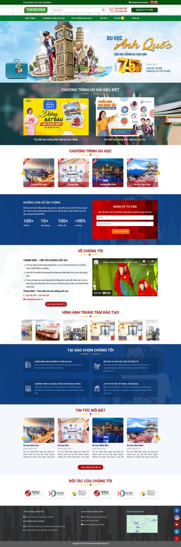 Themeweb dịch vụ du học quốc tế