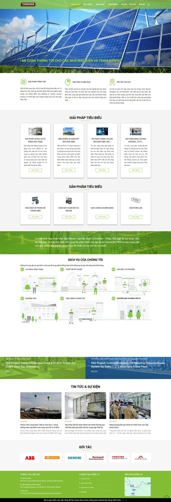 Themeweb công ty dịch vụ điện fra