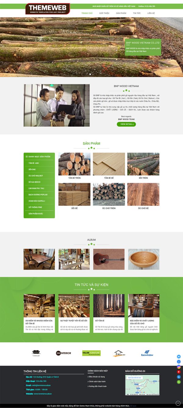 Themeweb giới thiệu công ty gỗ nhập khẩu