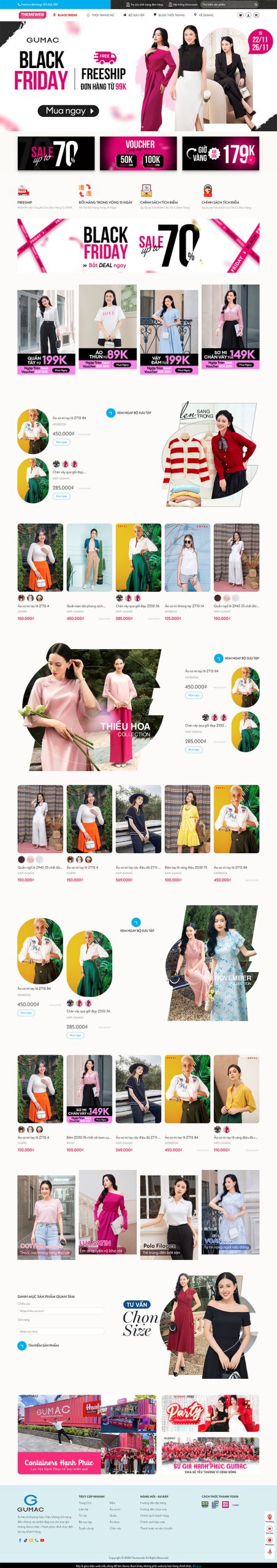 Themeweb bán hàng thời trang gu mặc