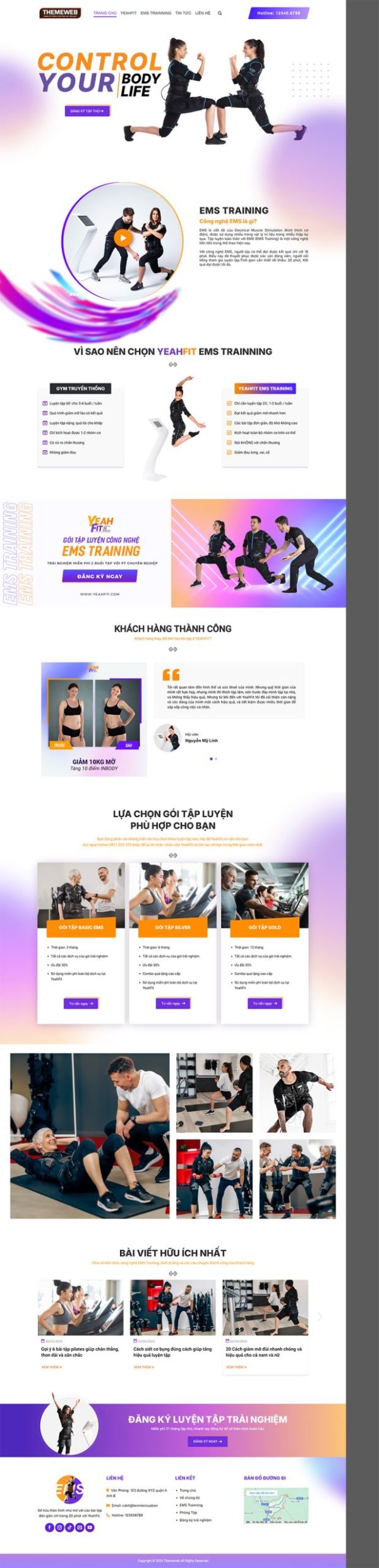 Themeweb giới thiệu phòng tập gym