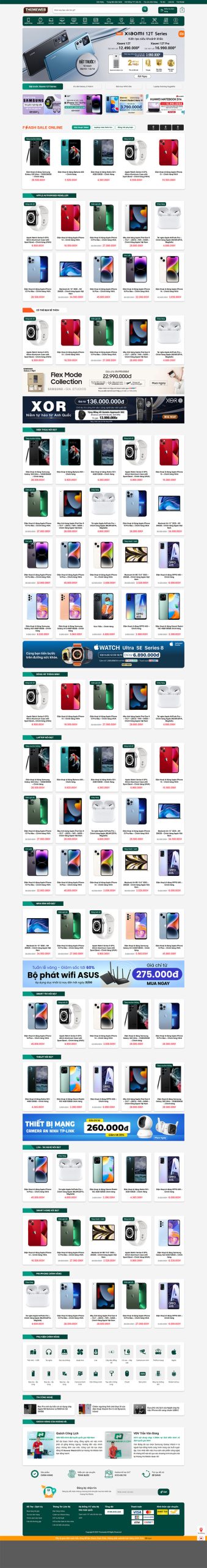 Themeweb bán điện thoại hoàng hà