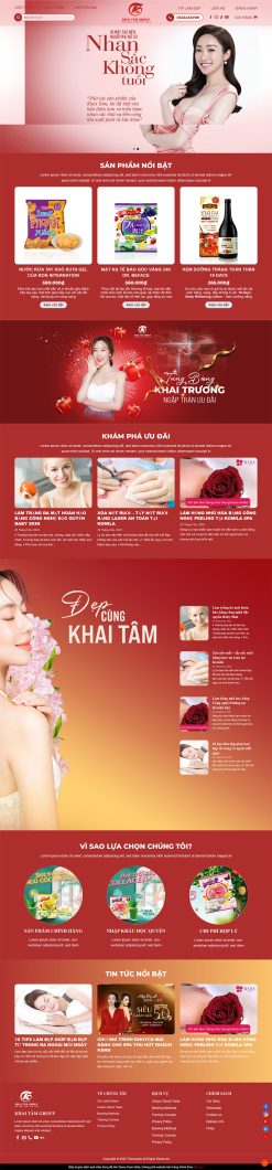 Themeweb dịch vụ spa khai tâm