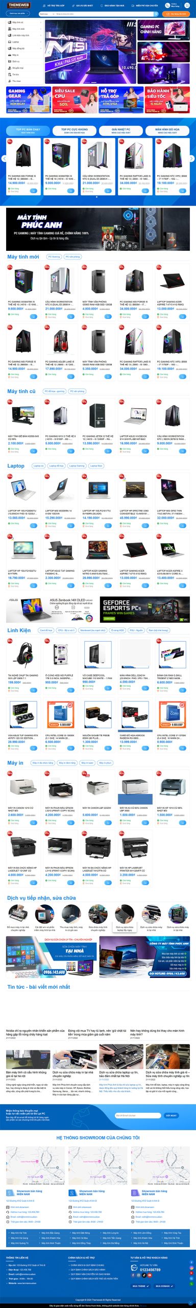 Themeweb bán hàng siêu thị máy tính