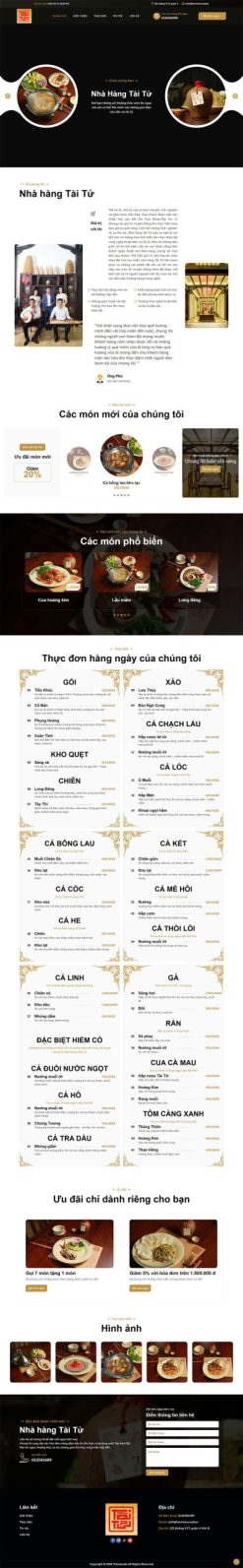 Themeweb giới thiệu nhà hàng tài tử