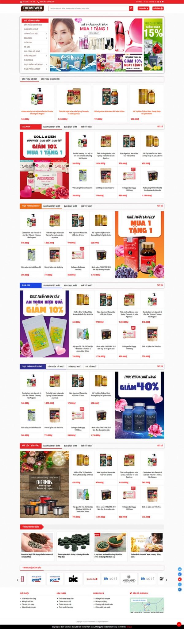 Themeweb bán hàng siêu thị nhật bản