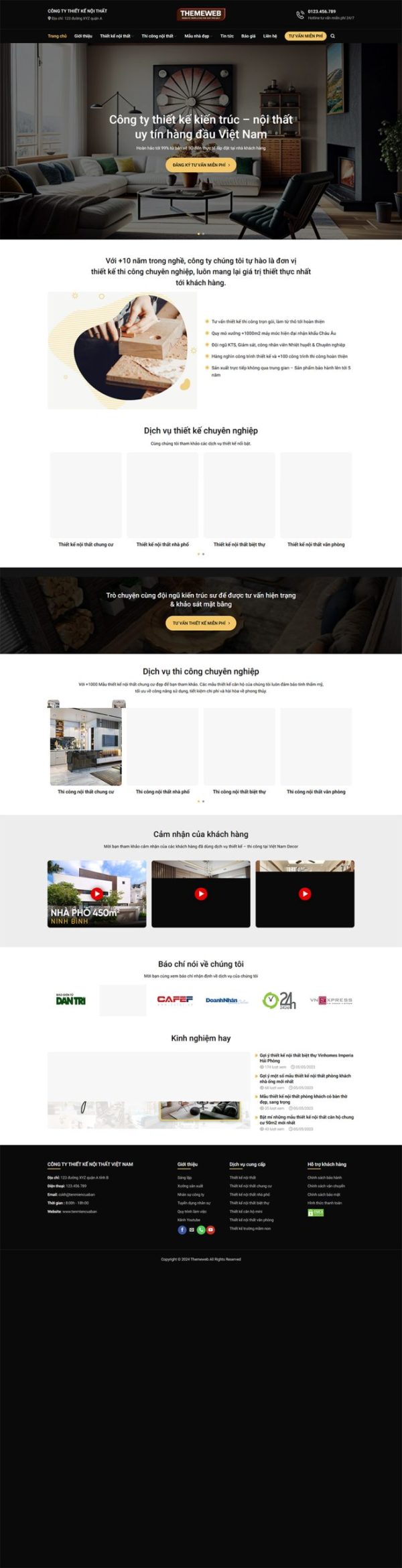 Themeweb công ty thiết kế nội thất hn