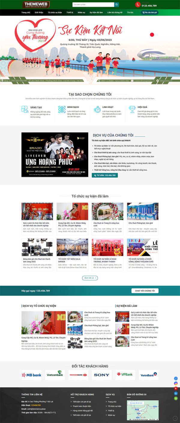 Themeweb công ty tổ chức sự kiện