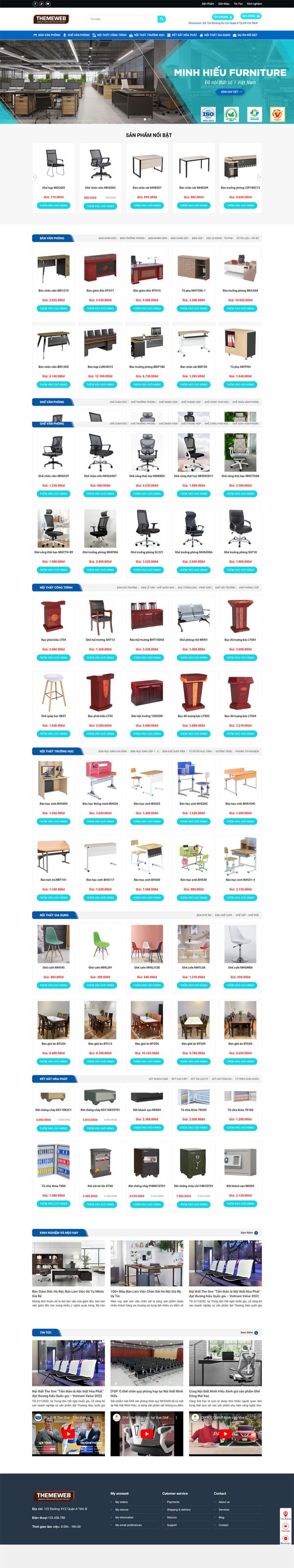 Themeweb bán hàng nội thất minh hiếu