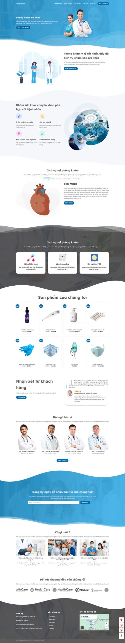 Themeweb phòng khám đa khoa